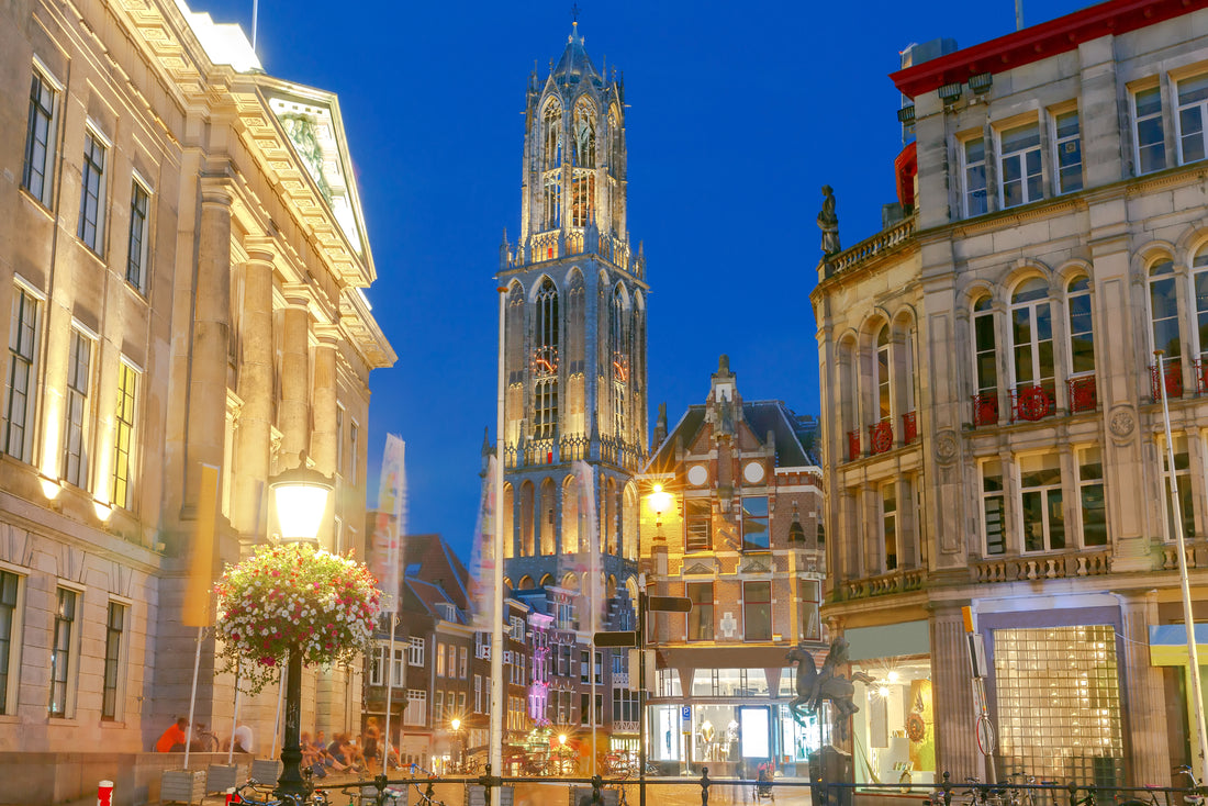 Utrecht, Domtoren, night, light
