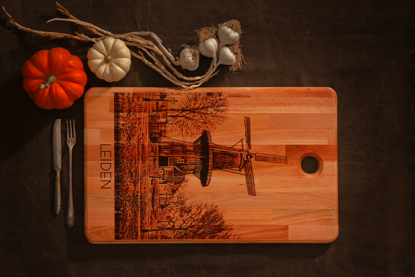 Leiden, Molen De Valk, cutting board, horizontal