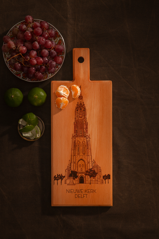 Delft, Nieuwe Kerk, medium serving board, main front