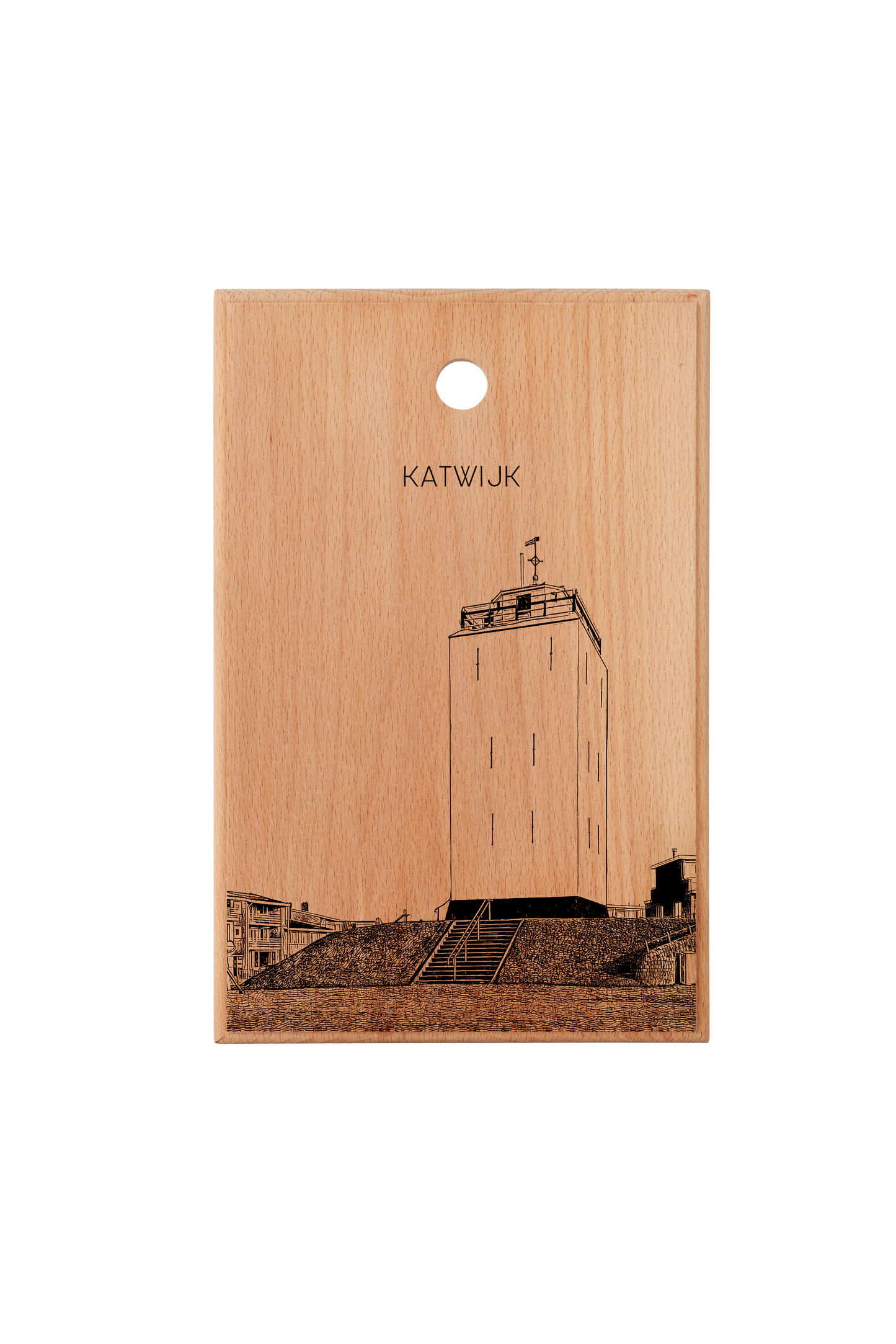 KATWIJK VUURBAK HANDMADE ENGRAVED CUTTING BOARD