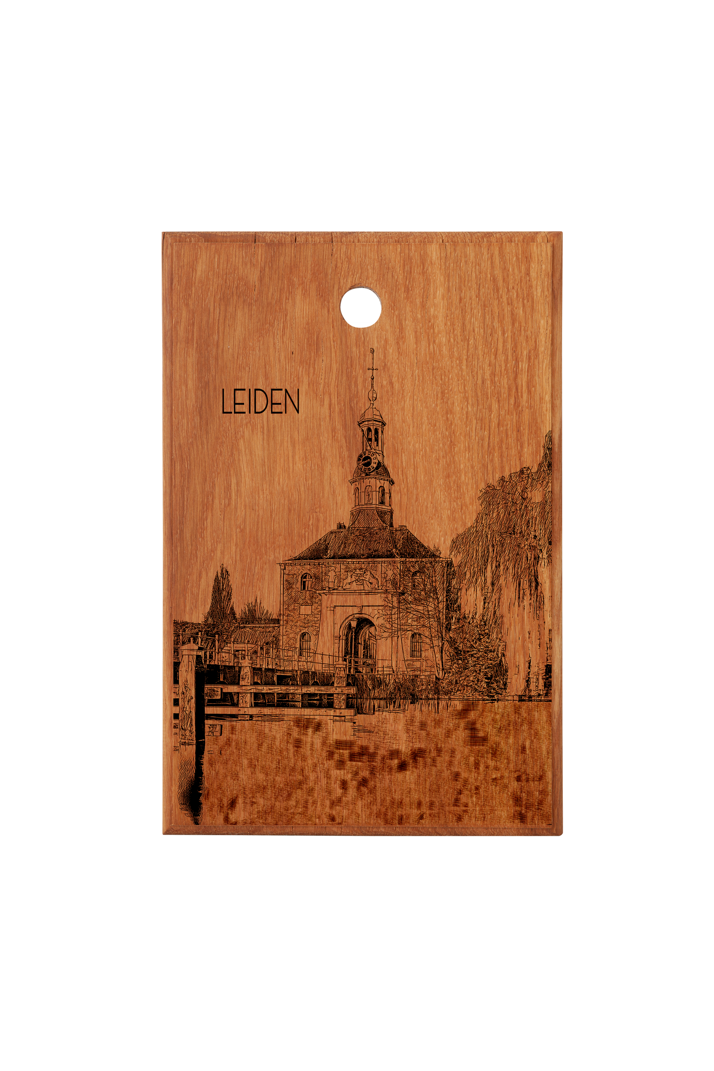 LEIDEN ZIJLPOORT HANDMADE ENGRAVED CUTTING BOARD