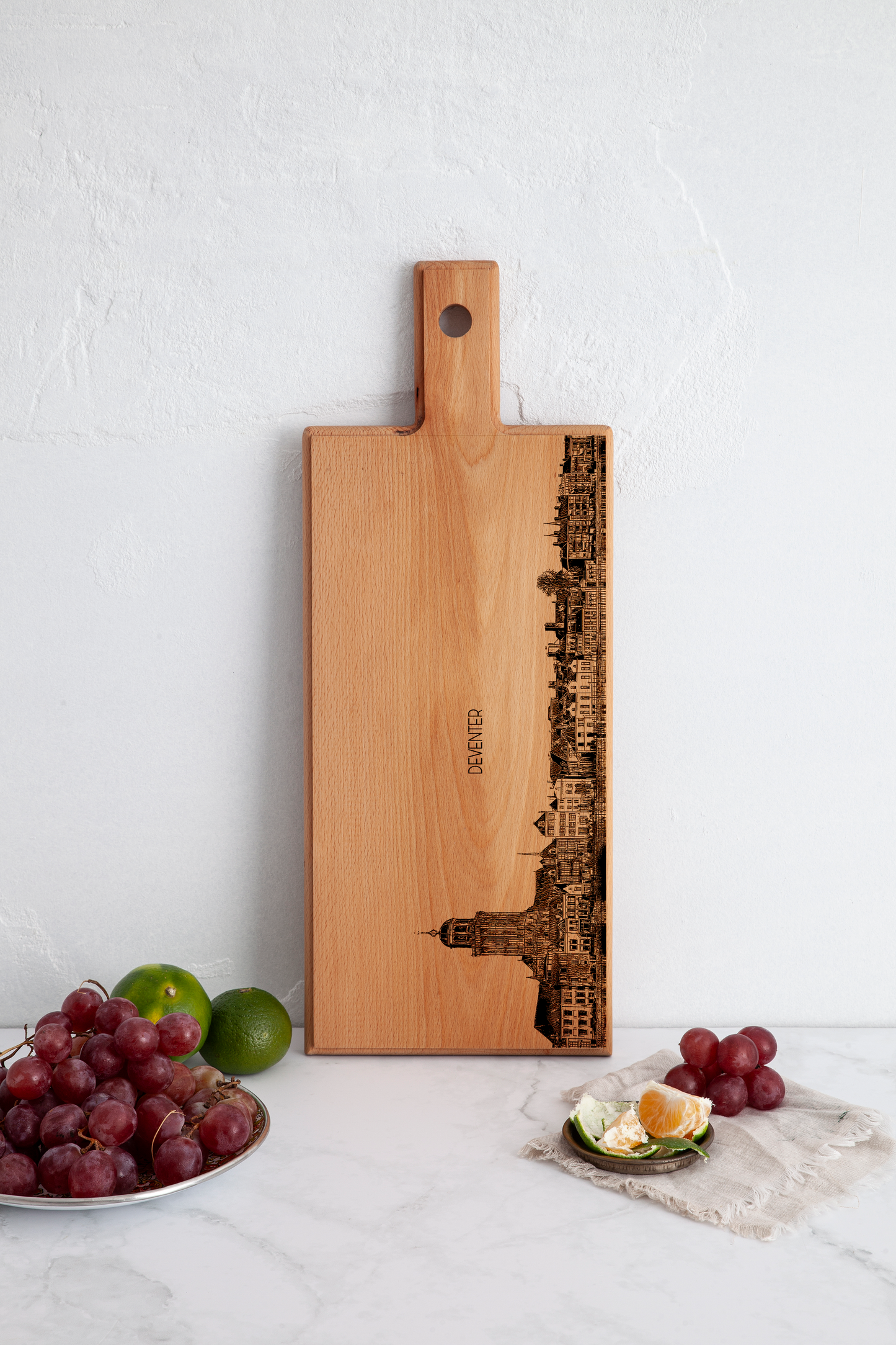 Handmade Deventer Engraved Serving Board - Beech Wood