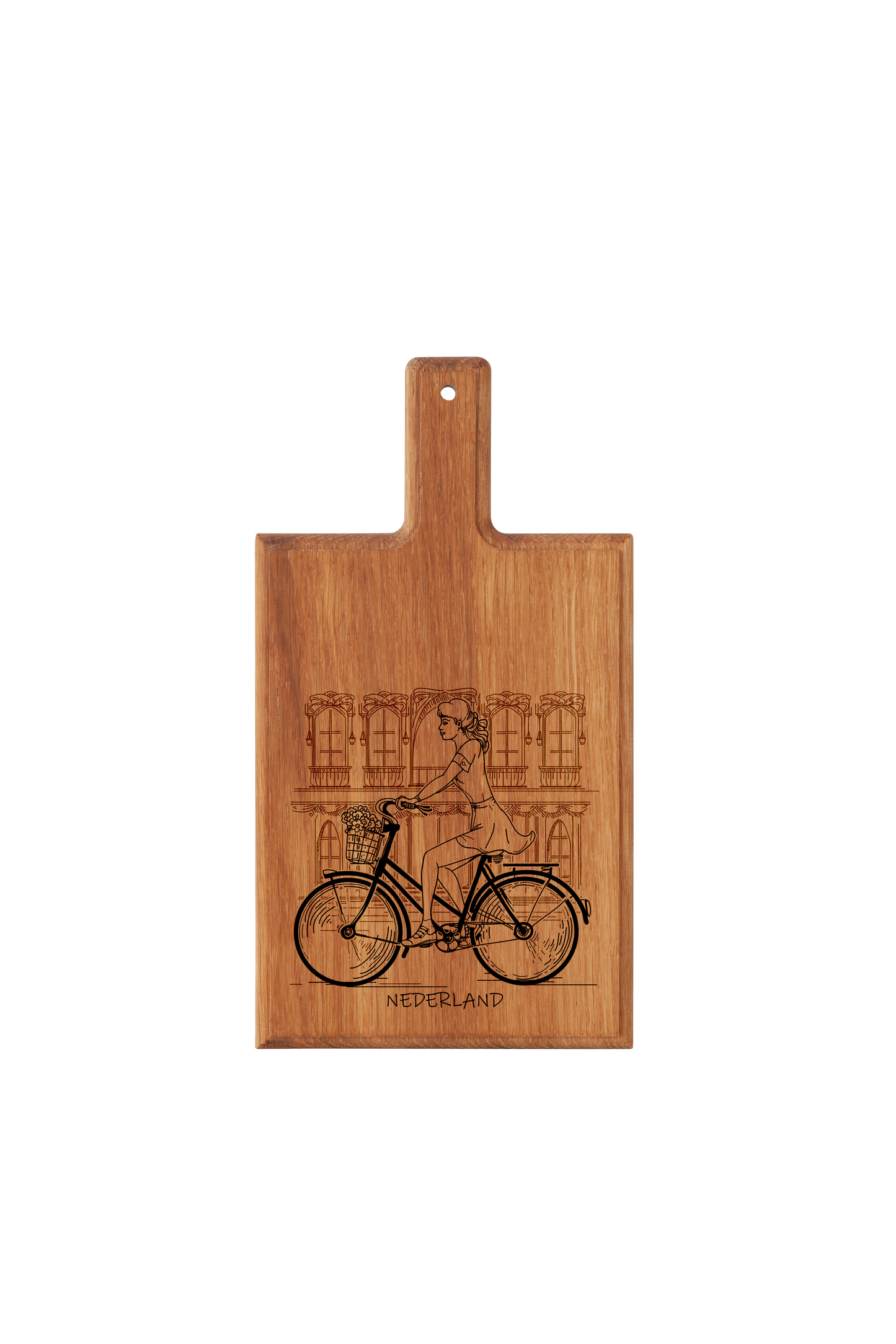 Nederland Bicycle Cheese Board - Beech Wood