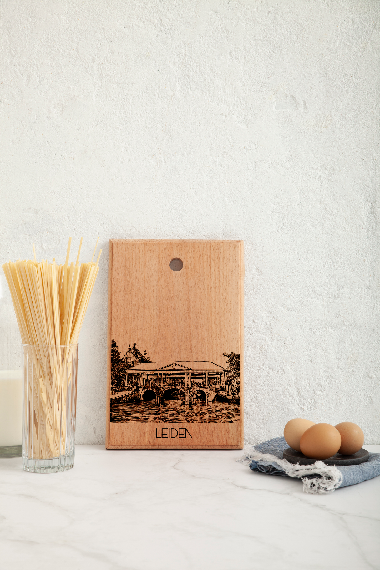 LEIDEN KOORNBRUG HANDMADE ENGRAVED CUTTING BOARD