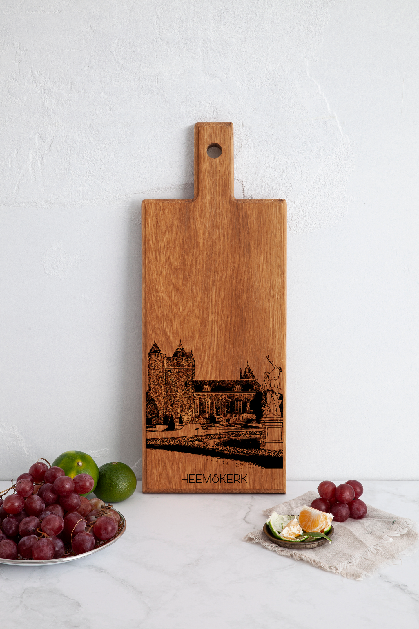 Handmade Heemskerk Engraved Serving Board - Beech Wood