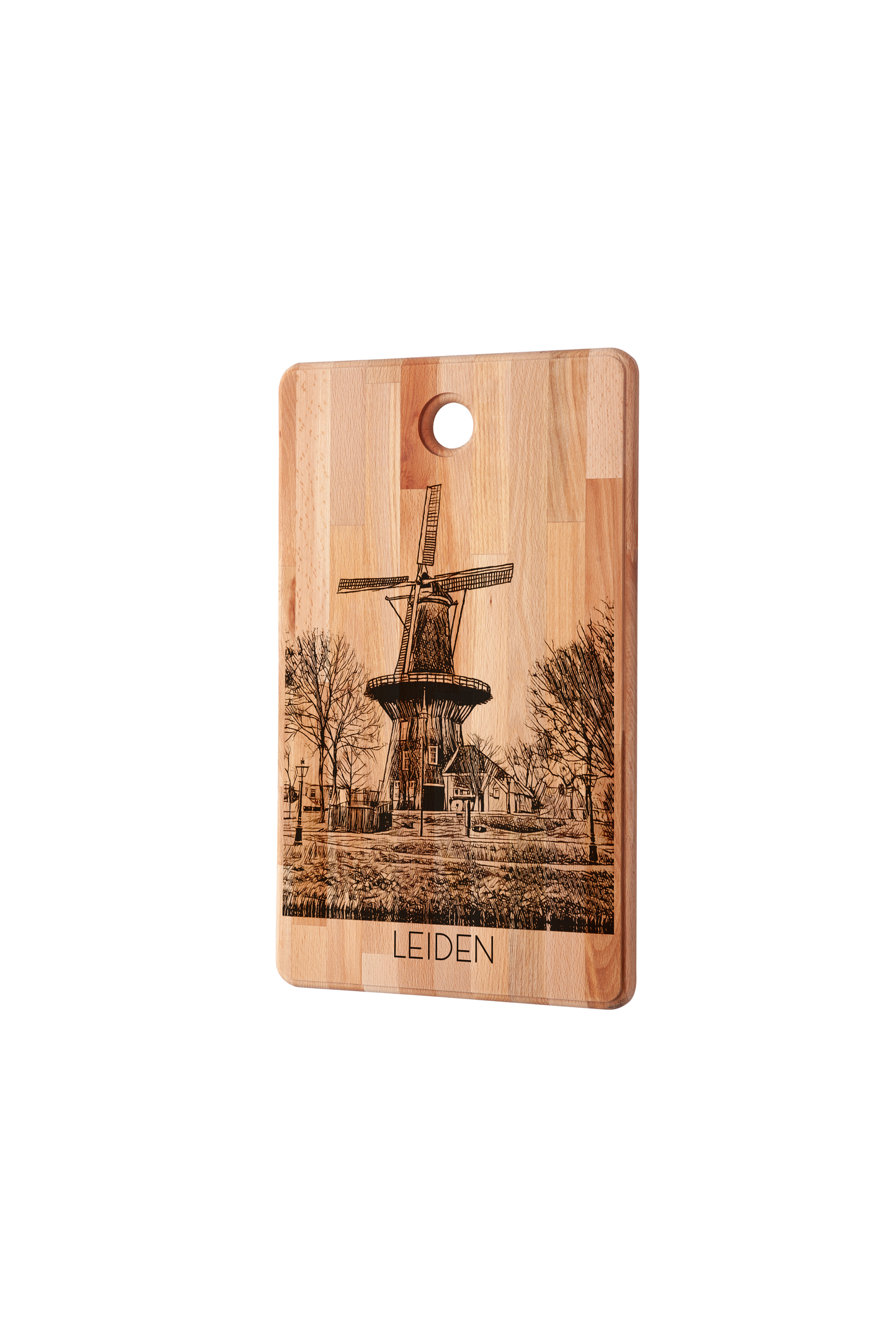 Leiden, Molen De Valk, cutting board, side view