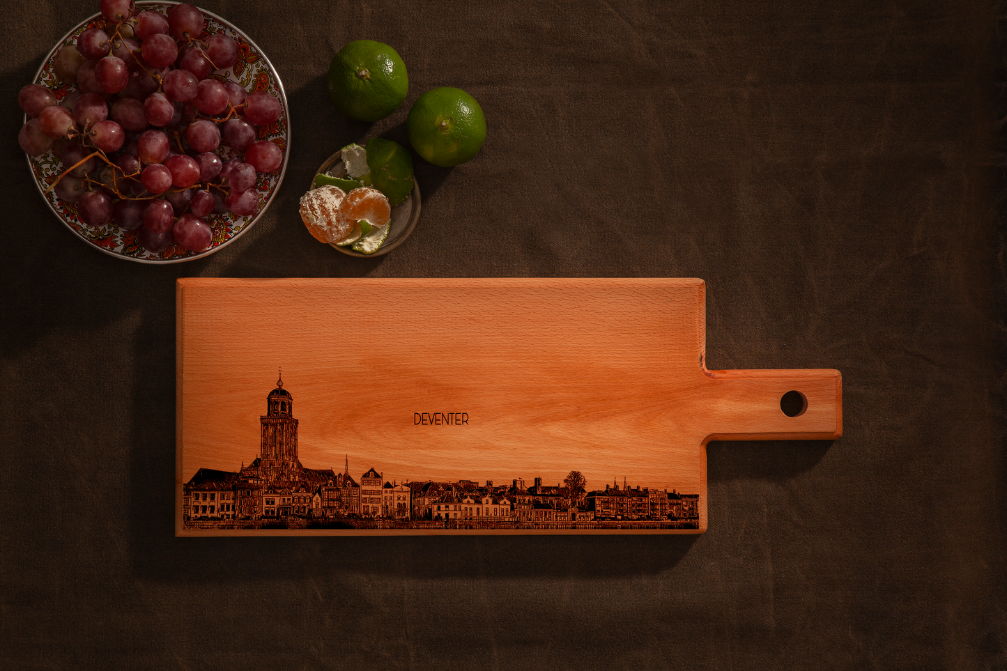 Handmade Deventer Engraved Serving Board - Beech Wood