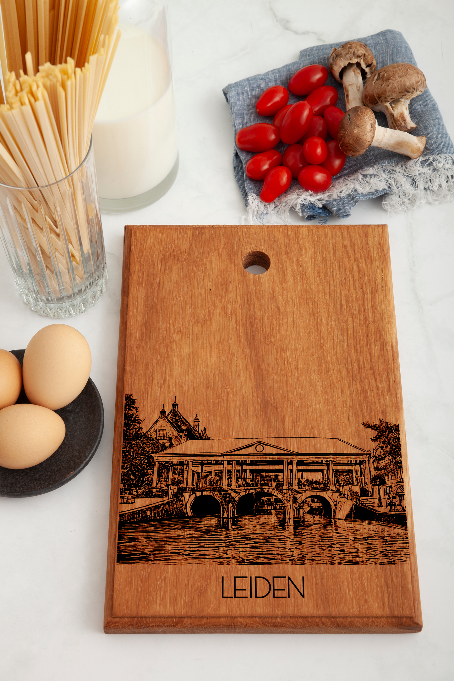 LEIDEN KOORNBRUG HANDMADE ENGRAVED CUTTING BOARD