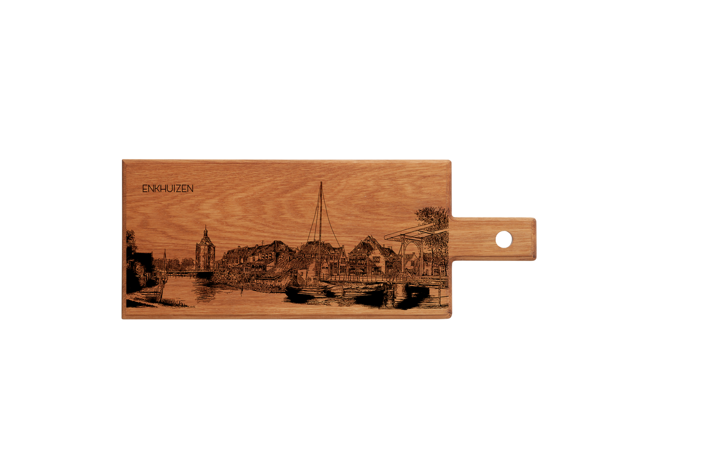 Handmade Enkhuizen Engraved Serving Board - Beech Wood