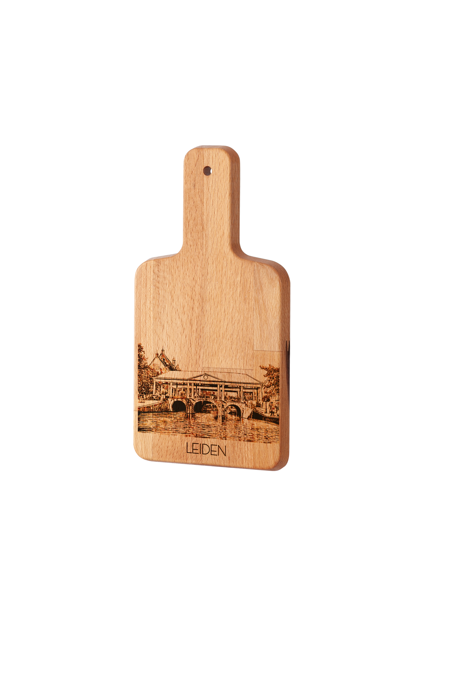 Leiden, Koornbrug, cheese board, side view