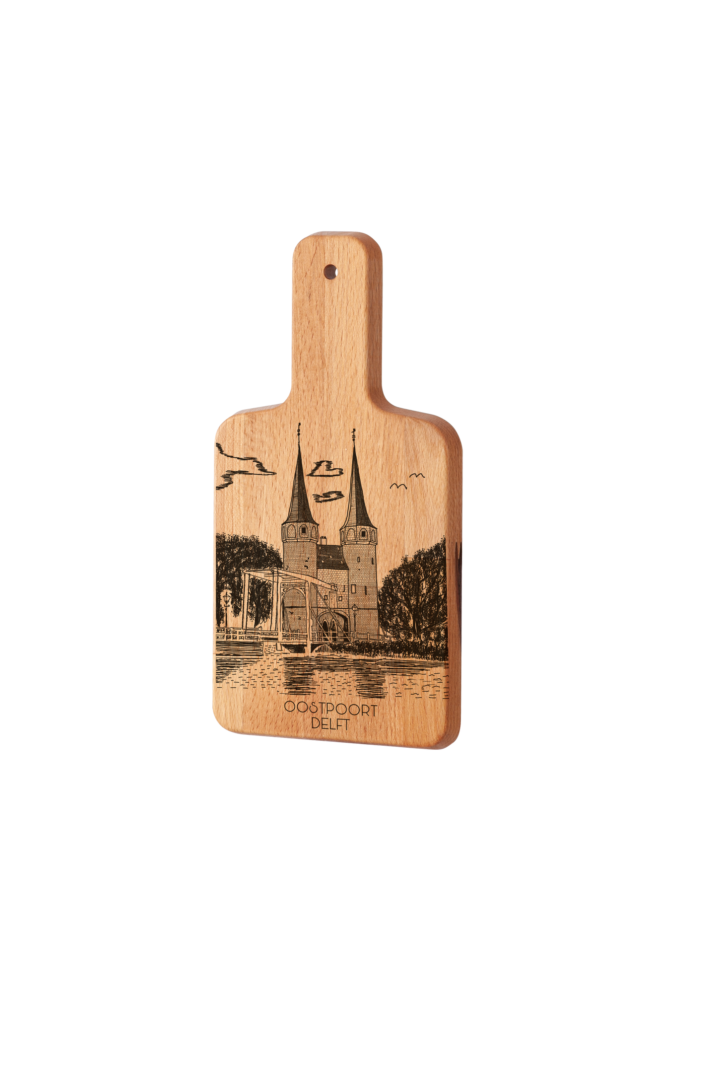 Delft, Oostpoort, cheese board, side view
