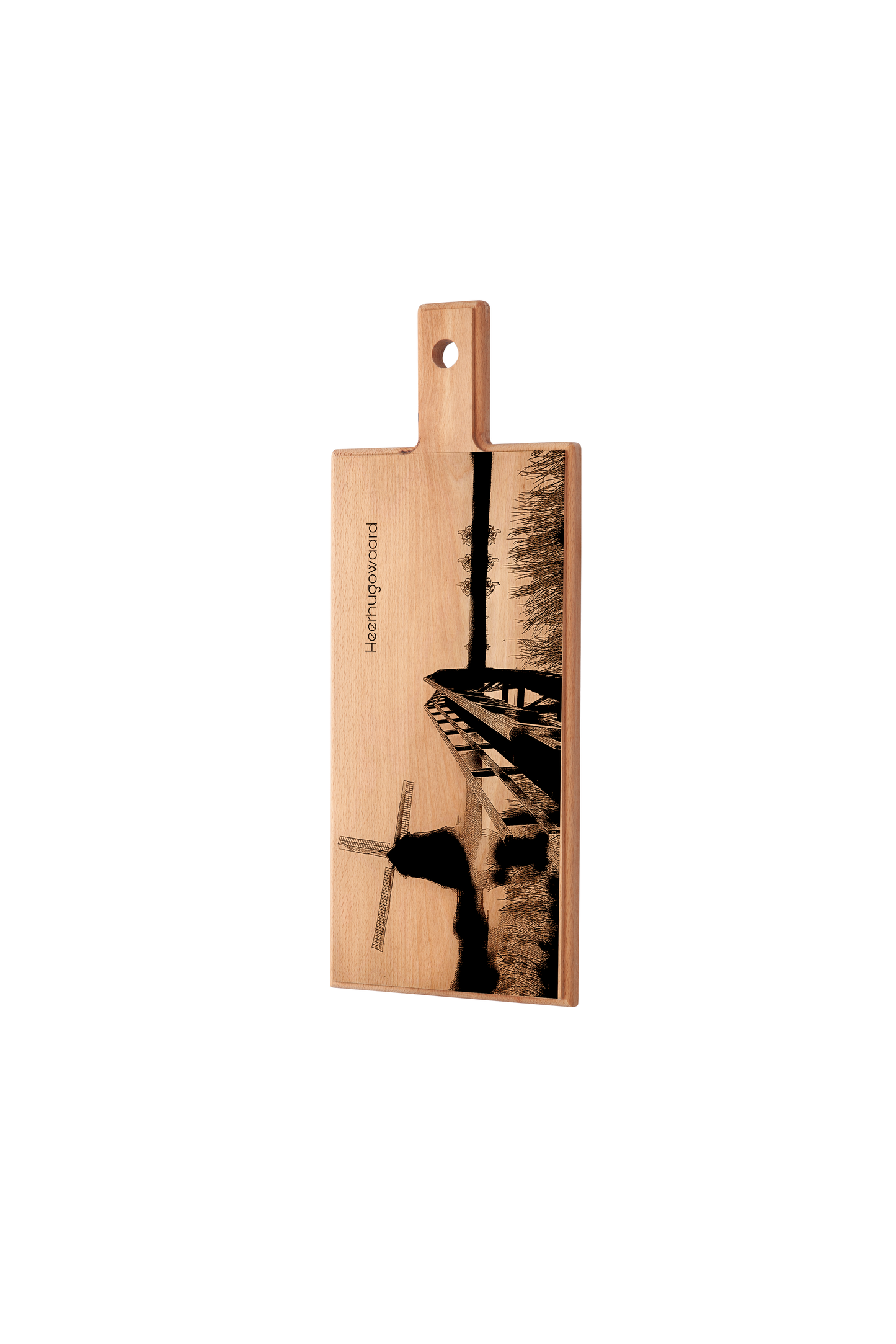 Handmade Heerhugowaard Engraved Serving Board - Beech Wood