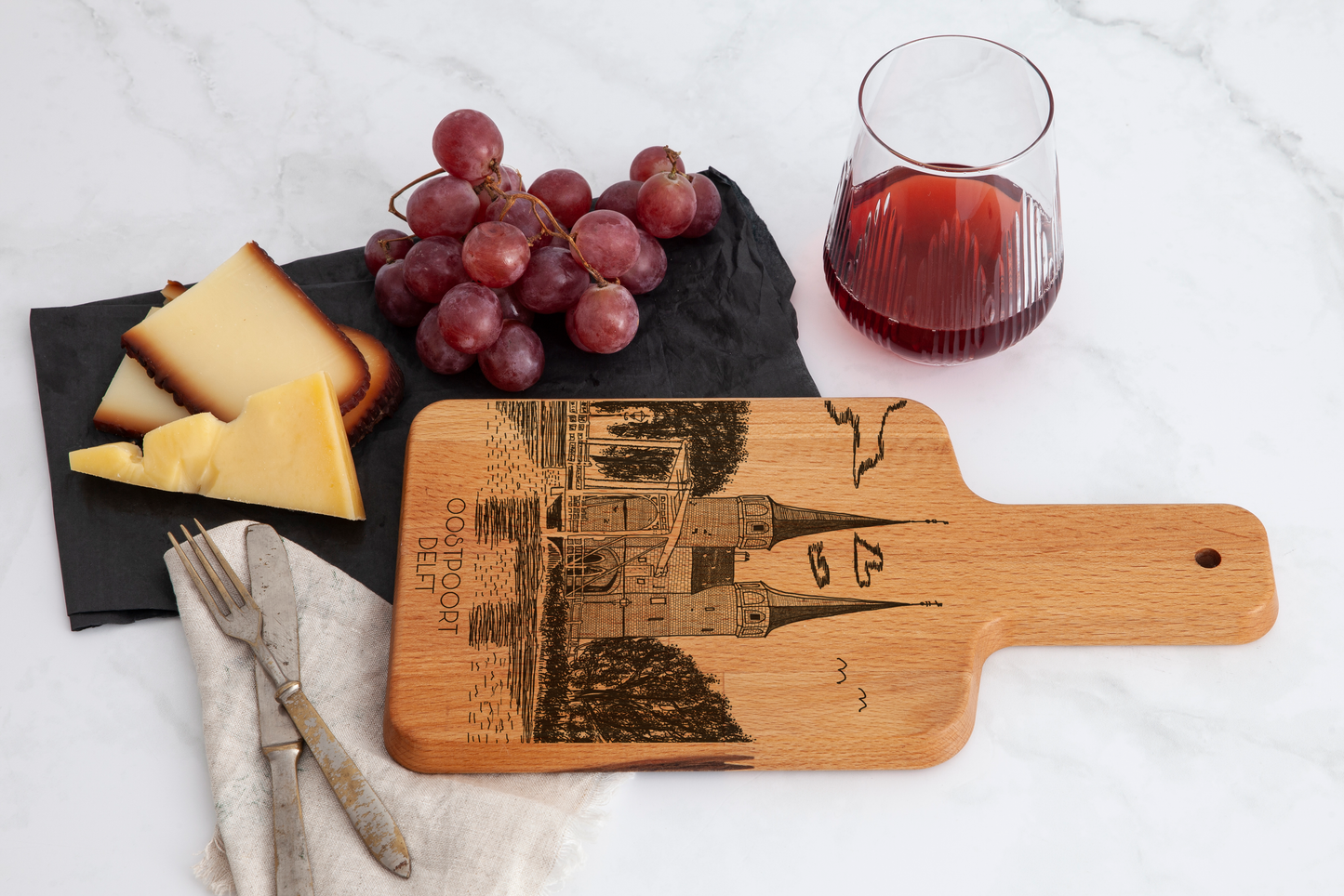 Delft, Oostpoort, cheese board, service
