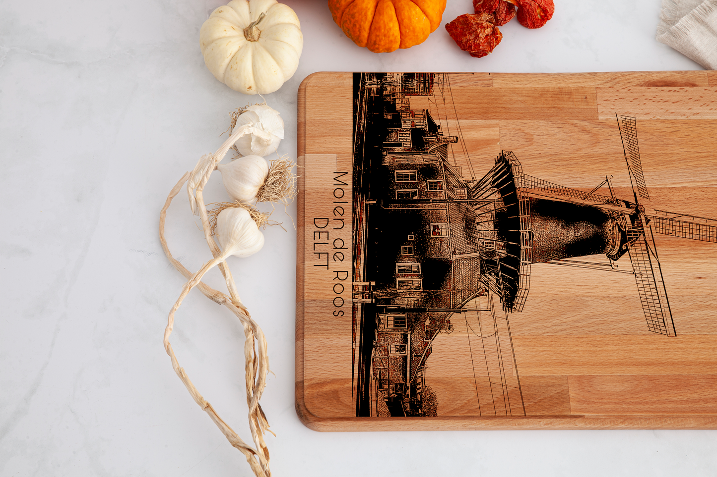 Delft, Molen de Roos, cutting board, antimicrobial