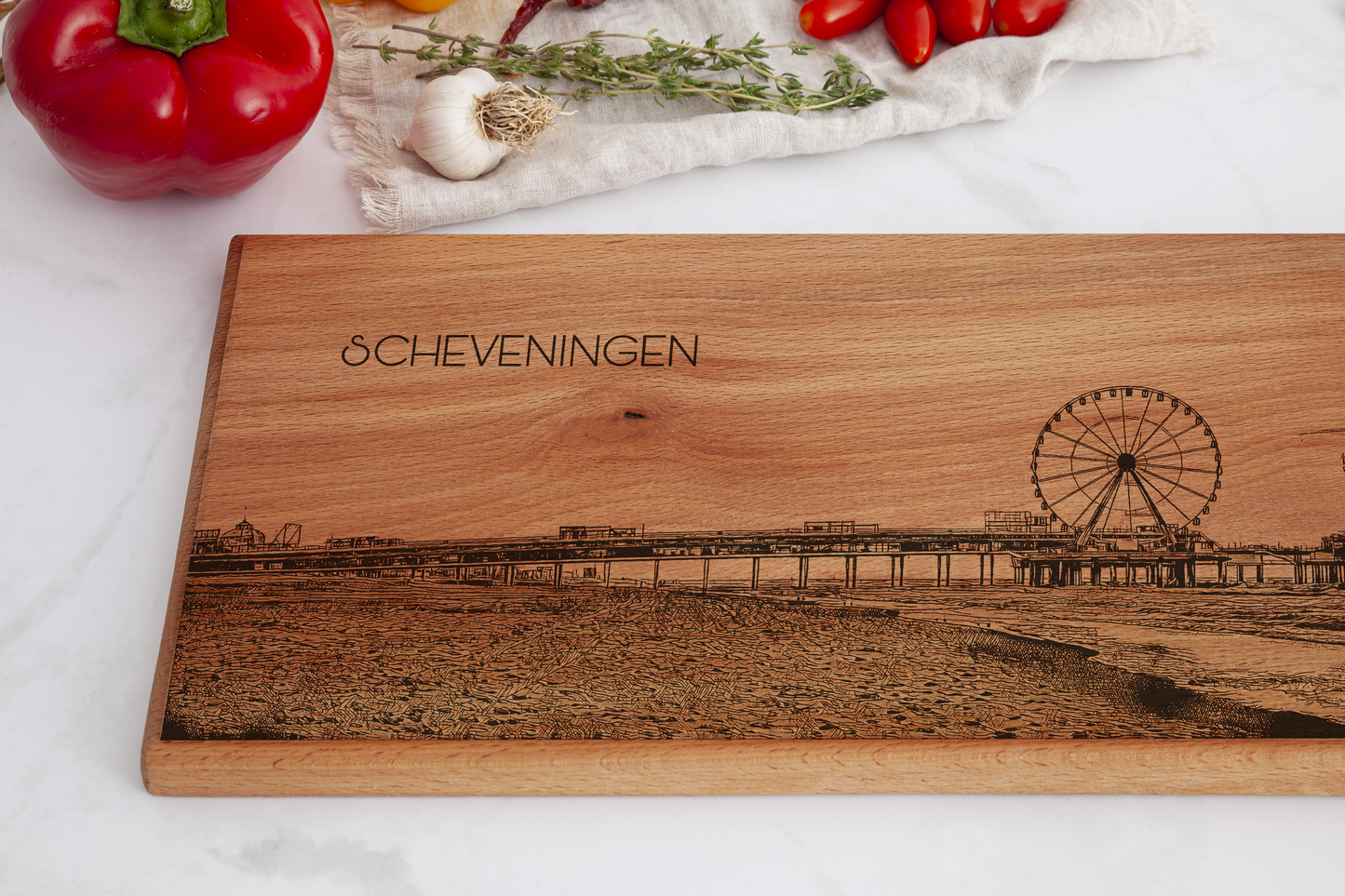 Scheveningen Wooden Serving Board – 60 x 17 cm