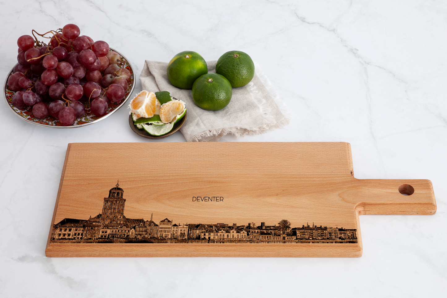 Handmade Deventer Engraved Serving Board - Beech Wood