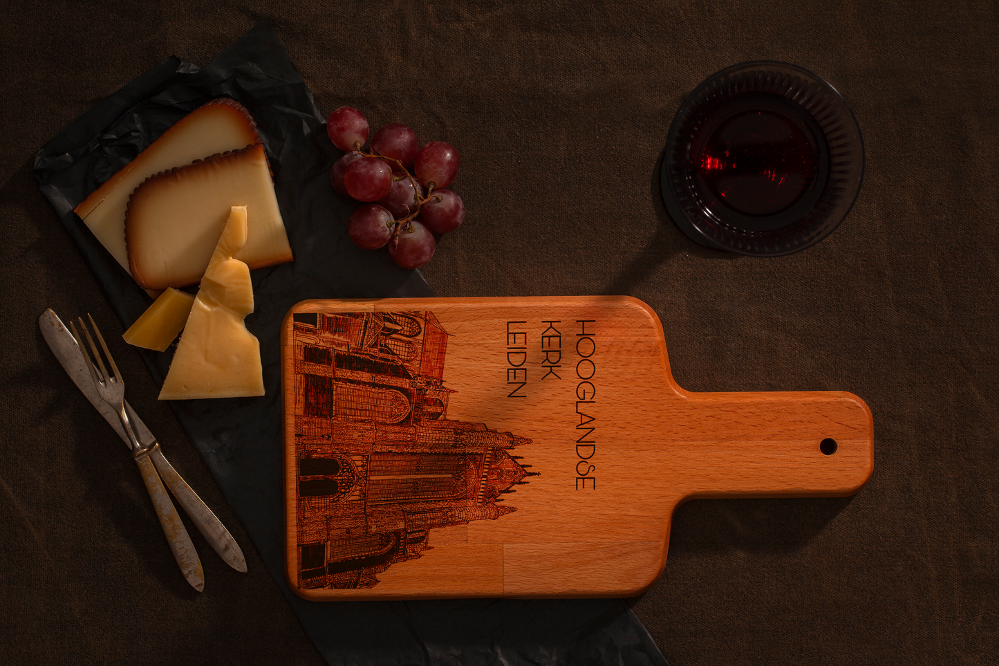 Leiden, Hooglandse Kerk, cheese board, antimicrobial