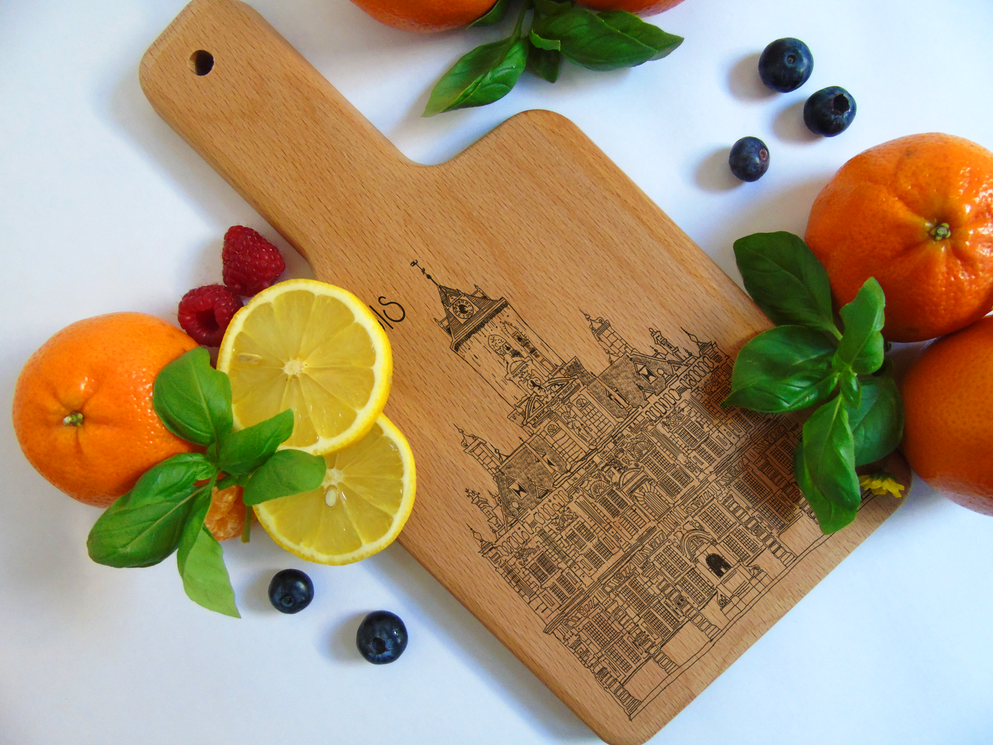 Deft, Stadhuis, cheese board, front
