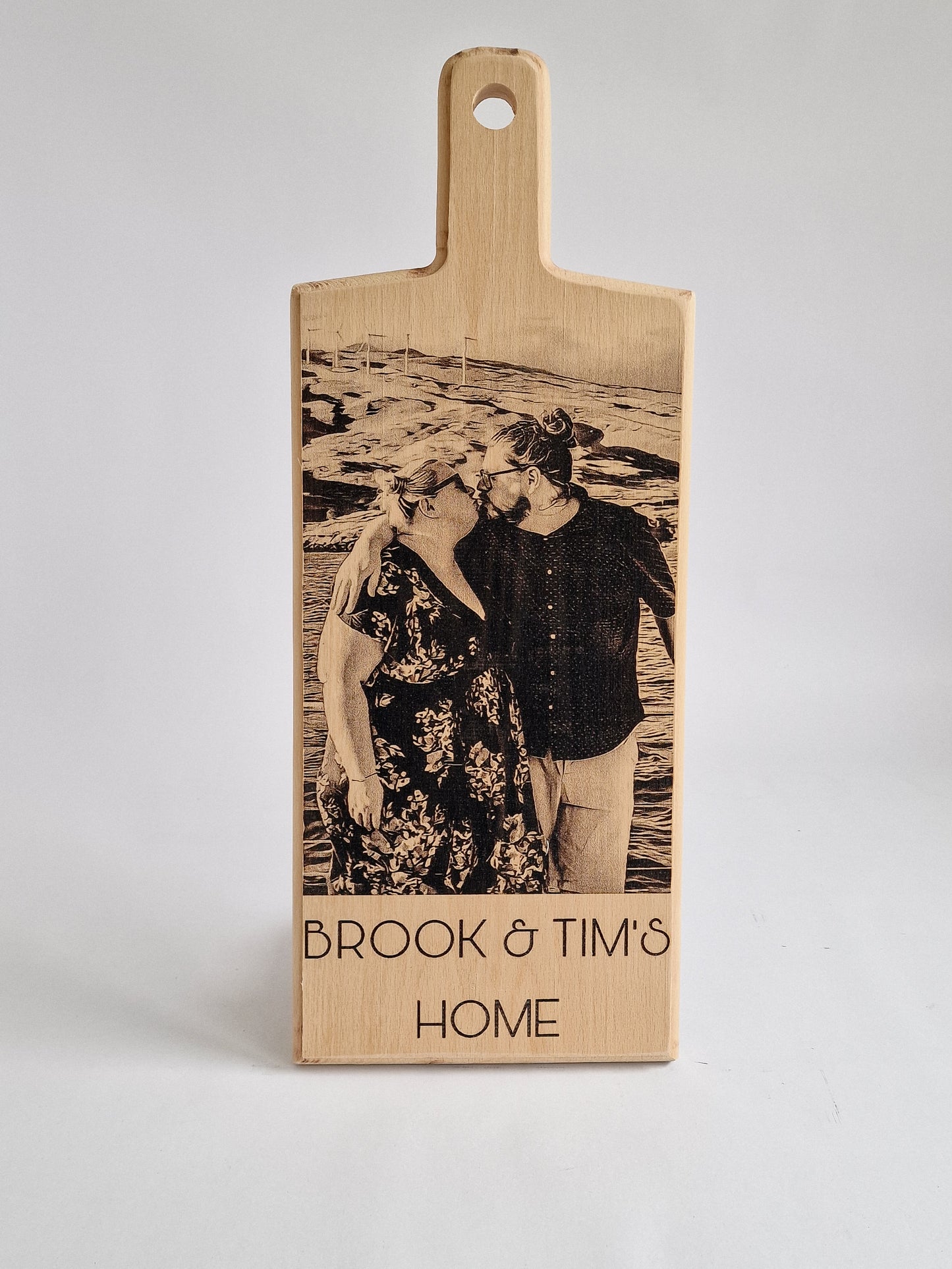 Personalize Your Kitchen and Celebrate Special Occasions with a Custom Beech Wood Cheese from Woody Buddy