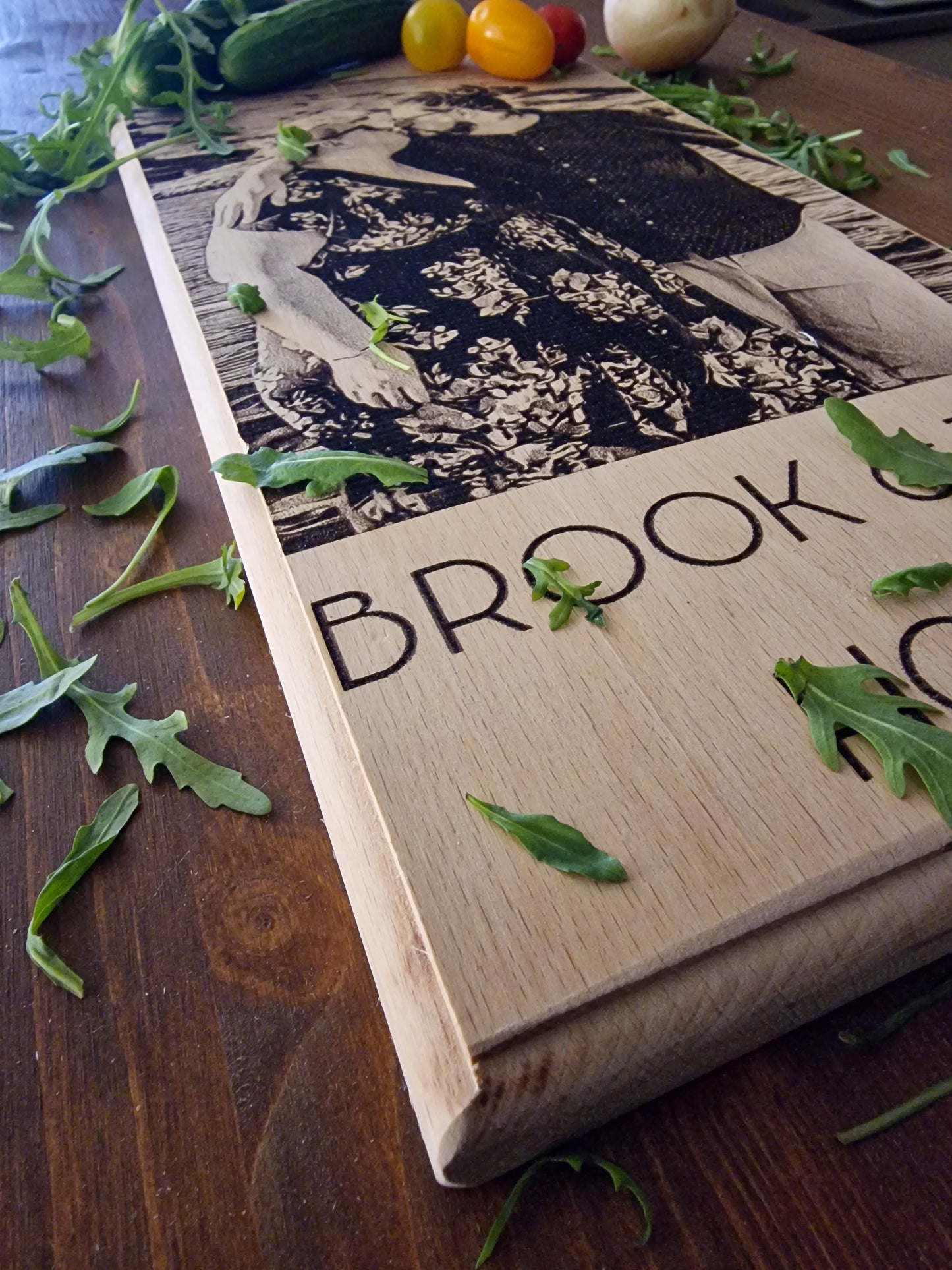 Personalize Your Kitchen and Celebrate Special Occasions with a Custom Beech Wood Cheese from Woody Buddy