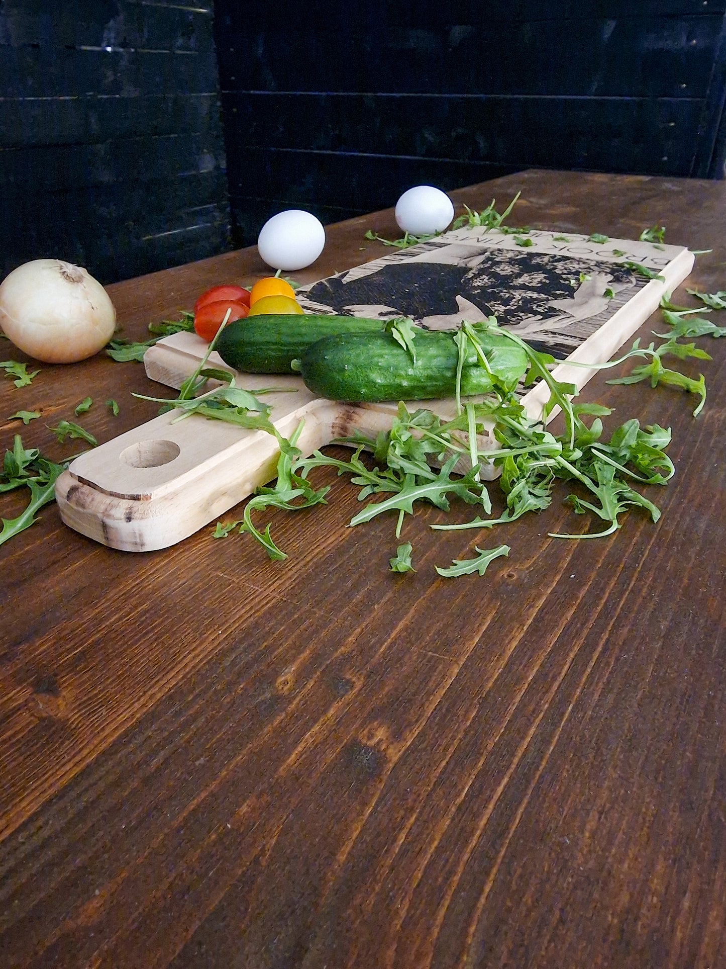 Personalize Your Kitchen and Celebrate Special Occasions with a Custom Beech Wood Cheese from Woody Buddy