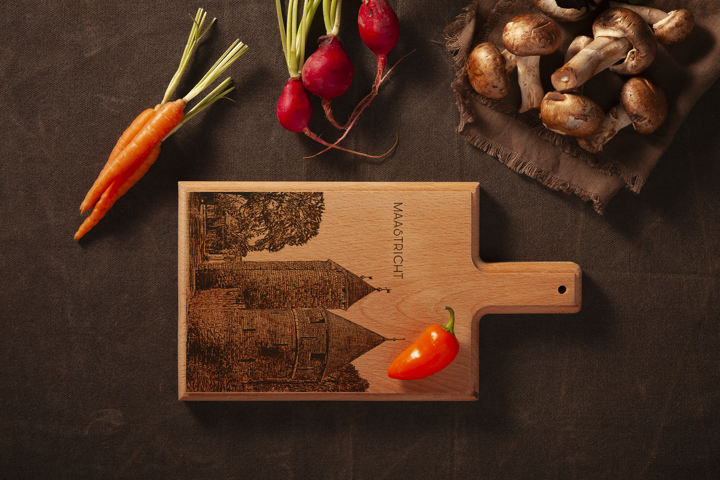 Maastricht Helpoort Cheese Board - Beech Wood