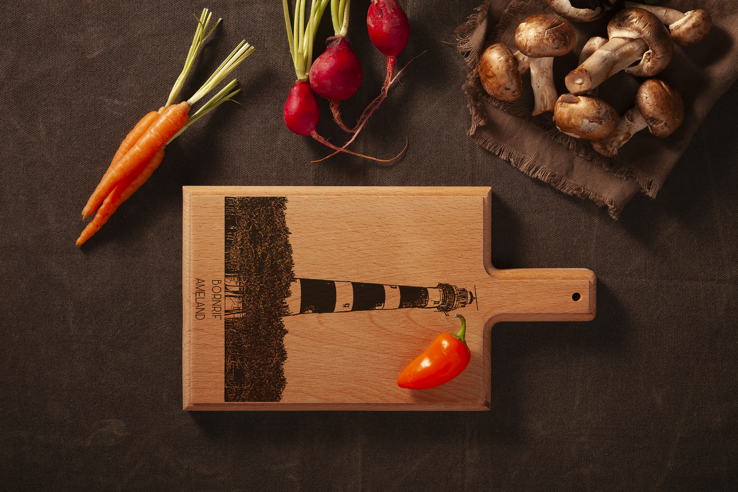 Ameland Bornrif Cheese Board - Beech Wood