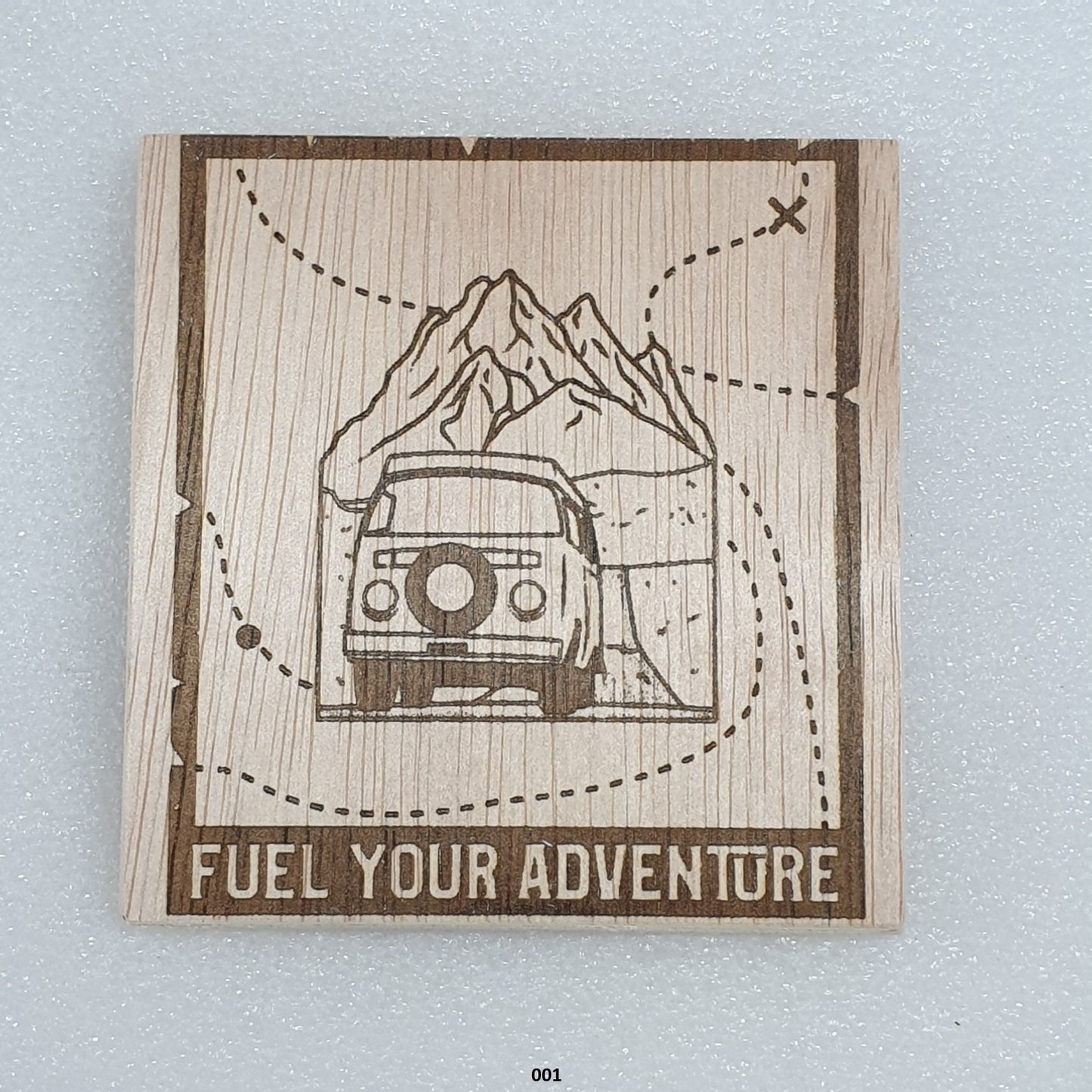 Camping Life Design Handmade Coaster Set (2 Pieces)