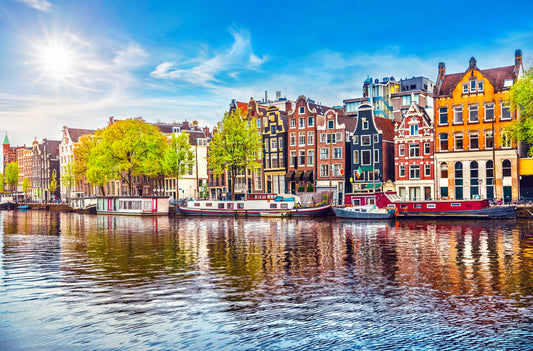 Amsterdam, Netherlands, house, canal, view