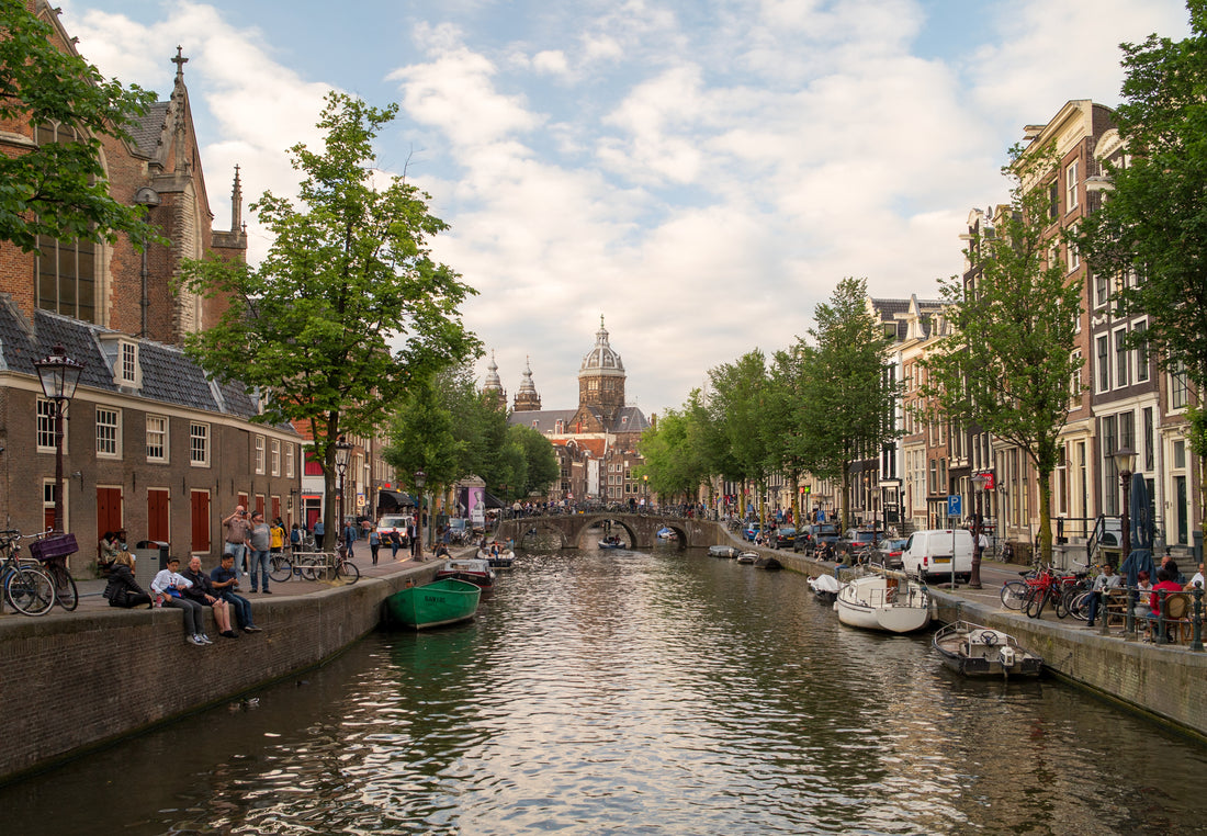 Holland, Nederland, canal, view, city