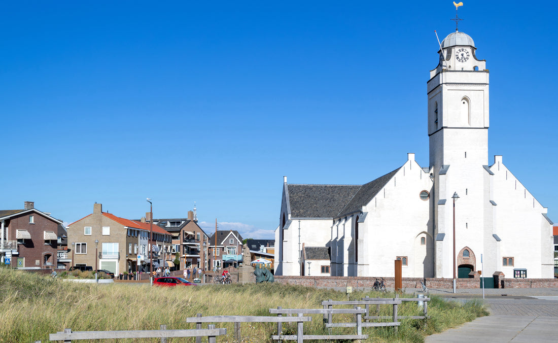 Katwijk, Andreaskerk, white, church, town