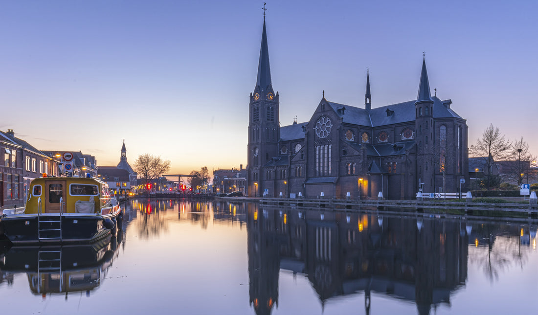 Leidschendam, Petrus en Pauluskerk, blog, sunset