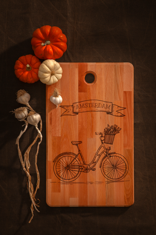 Amsterdam, Bicycle, cutting board, main front