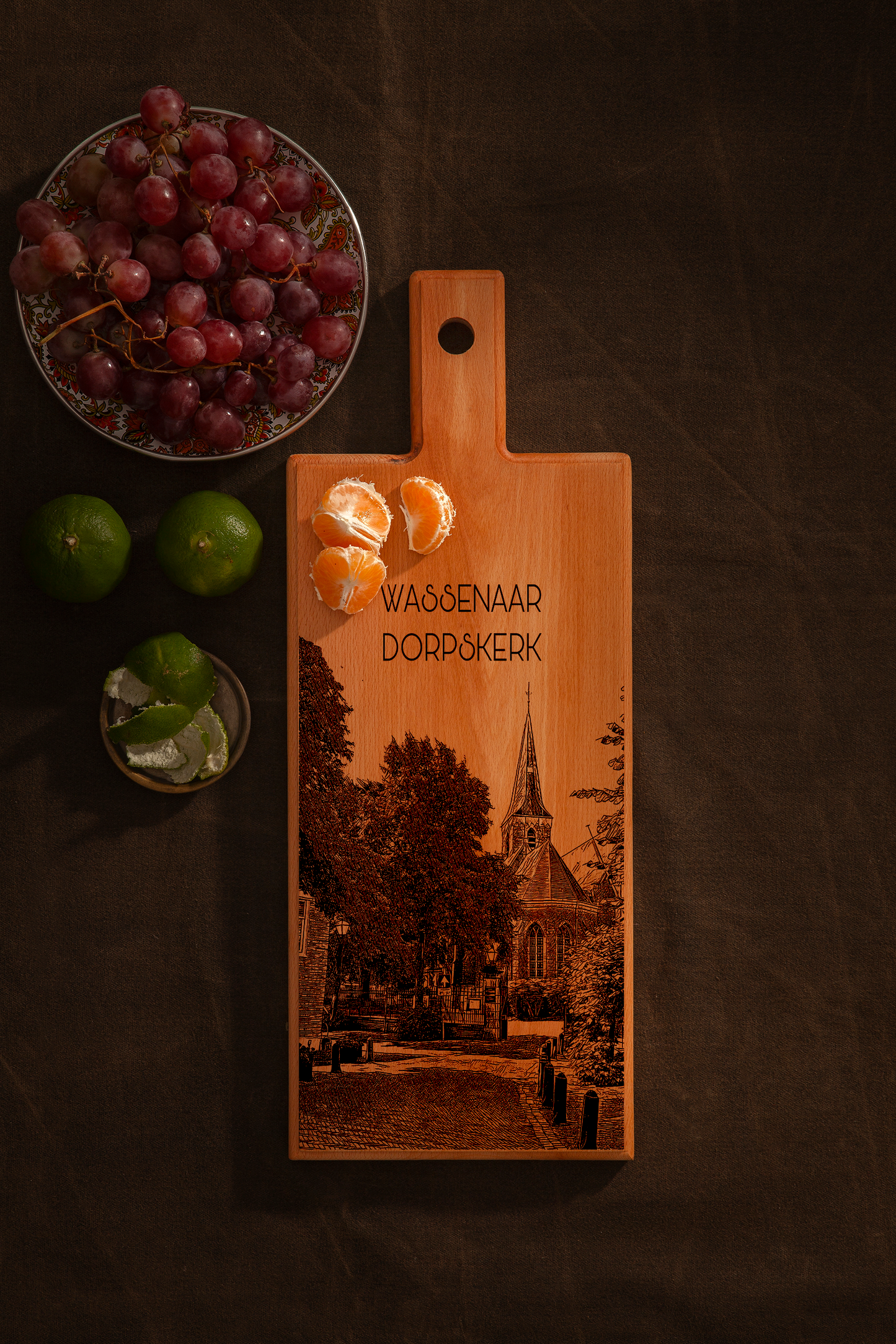 Wassenaar Dorpskerk Medium Serving Board - Beech Wood