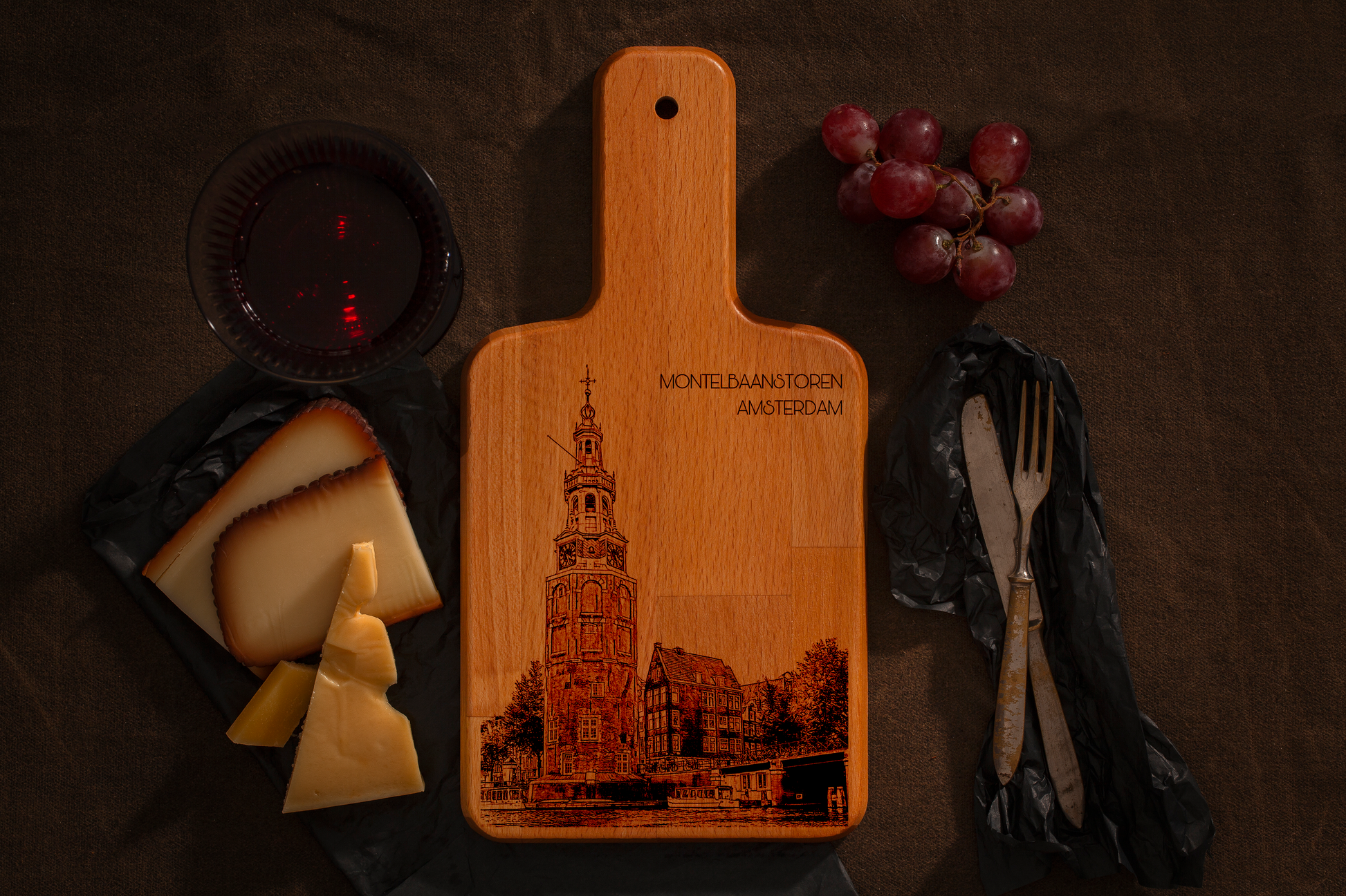 Amsterdam, Montelbaanstoren, cheese board, main front