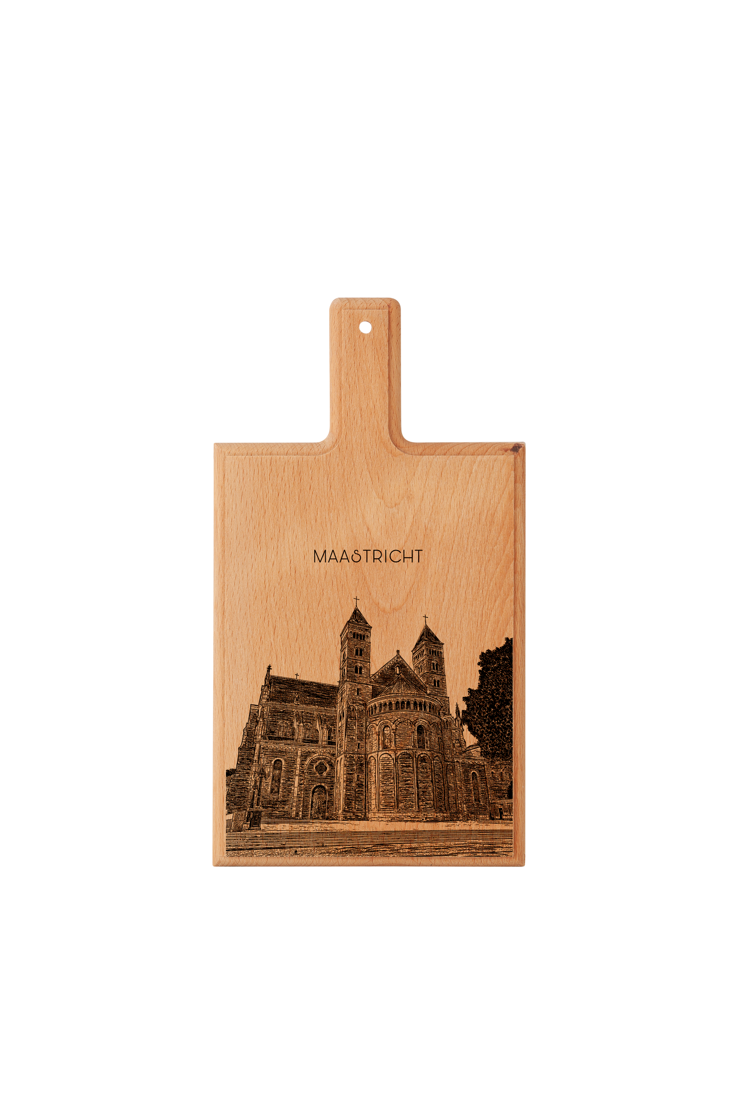 Maastricht , St. Servaas Basilica Cheese Board - Beech Wood