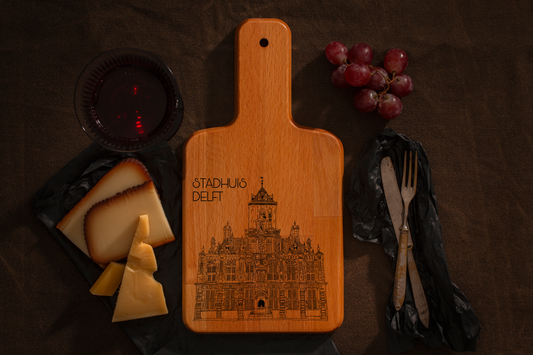 Delft, Stadhuis, cheese board, main front