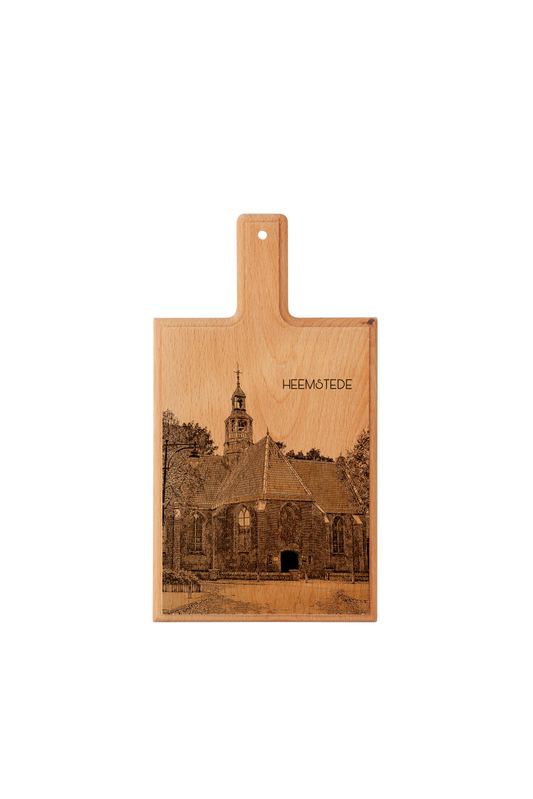 Heemstede Oude Kerk – Handmade Beechwood Serving & Cheese Board (28 × 15 cm)