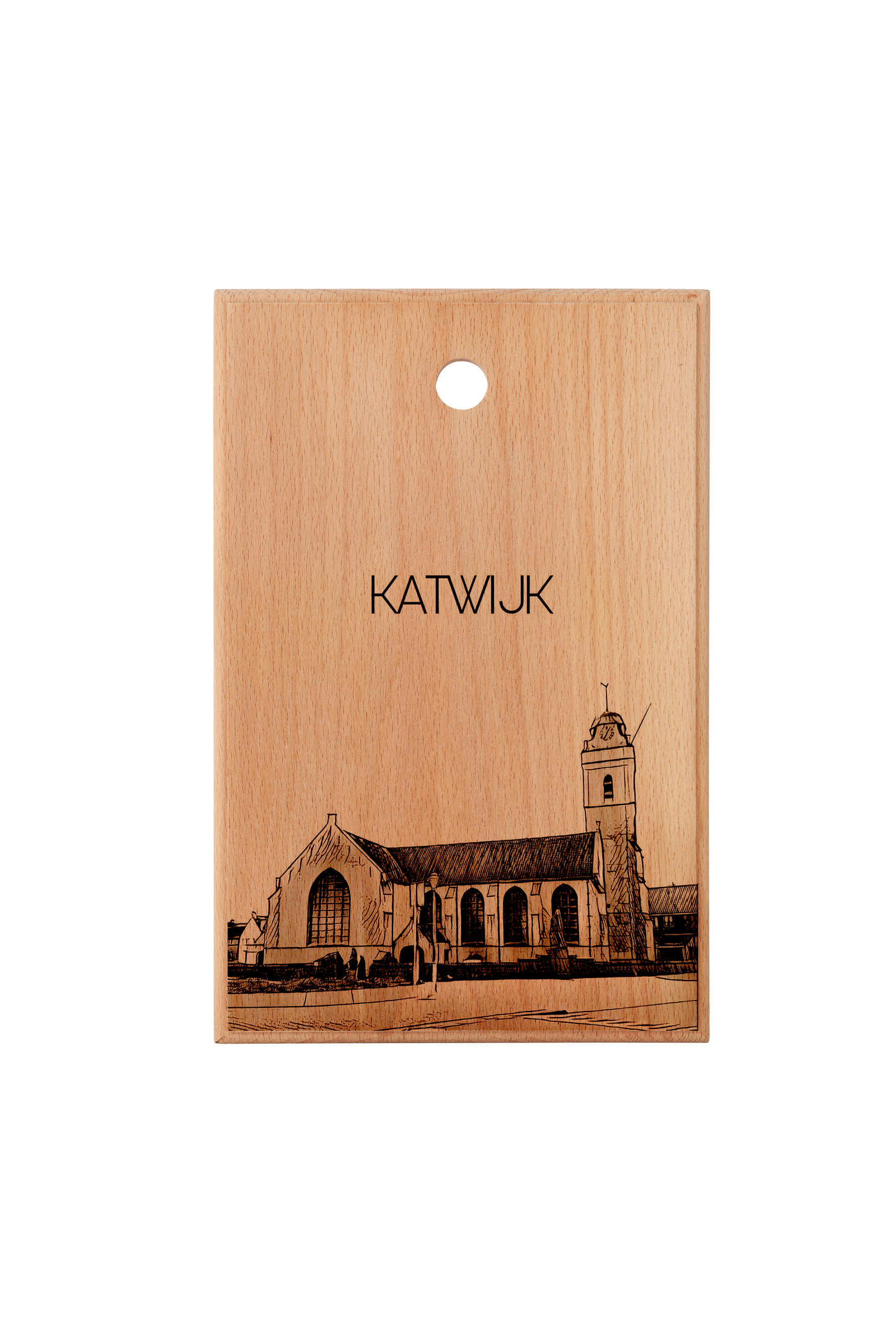 KATWIJK ANDREASKERK HANDMADE ENGRAVED CUTTING BOARD