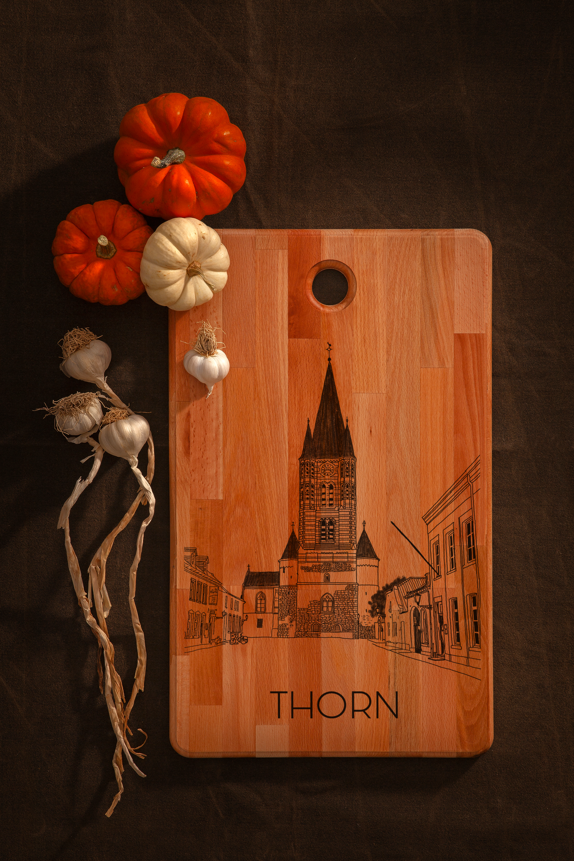 Thorn, Abdij Kerk, cutting board, main front