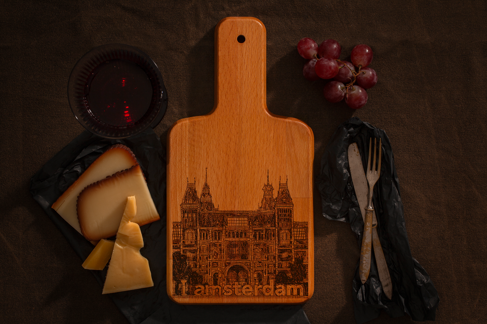Amsterdam, Museumplein, cheese board, main front
