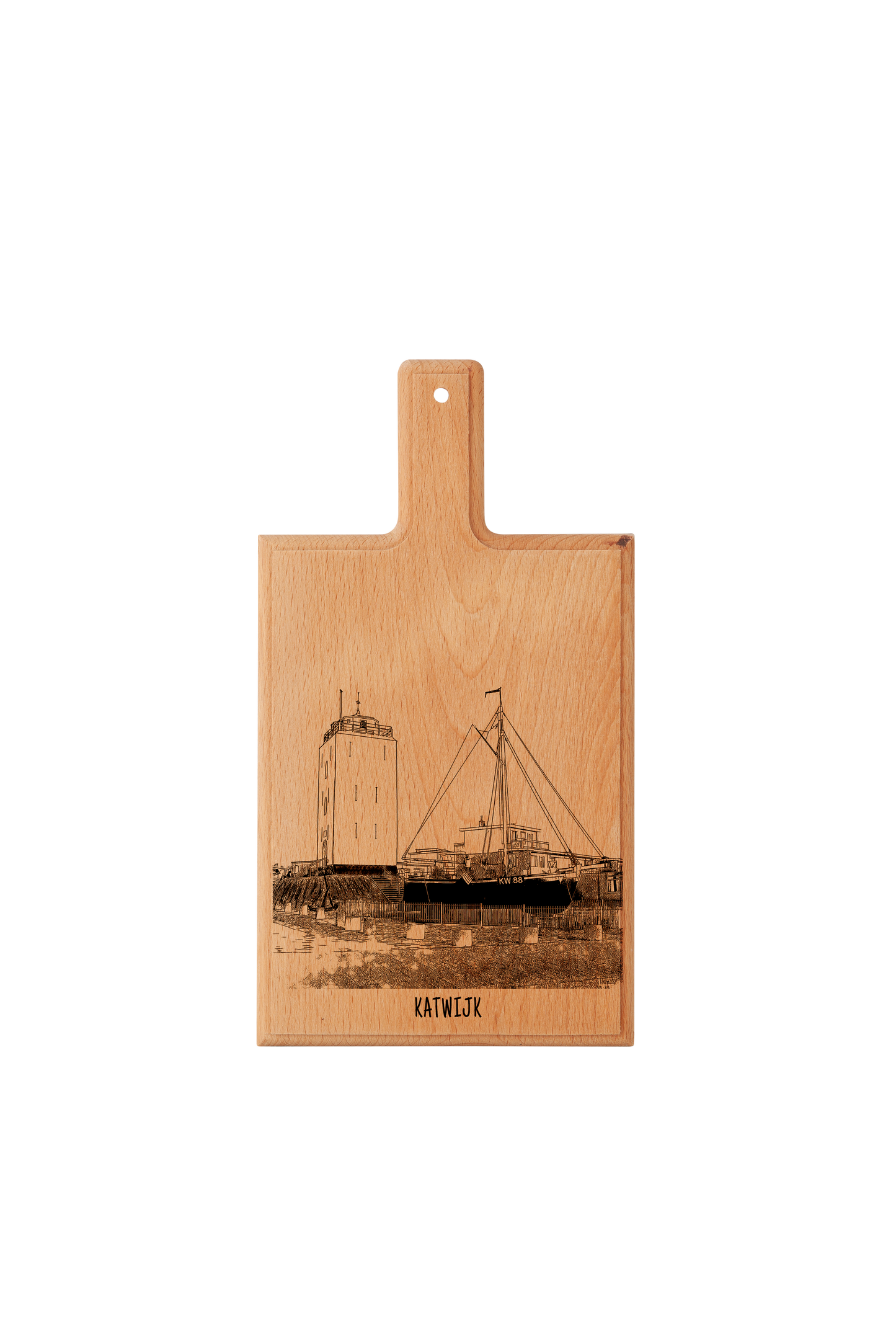 KATWIJK KW88 HANDMADE , ENGRAVED CHEESE BOARD