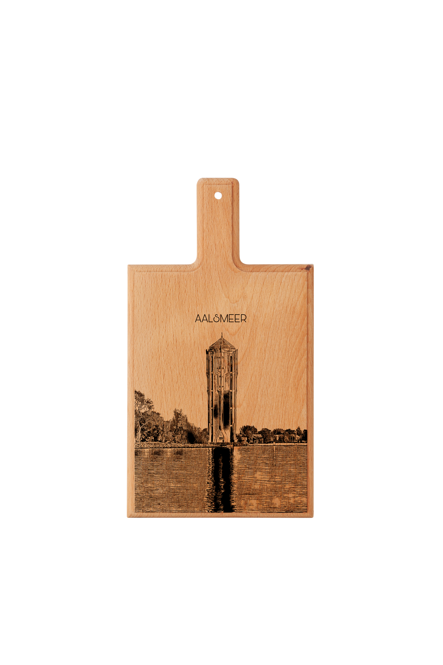 Aalsmeer Watertoren Cheese Board - Beech Wood