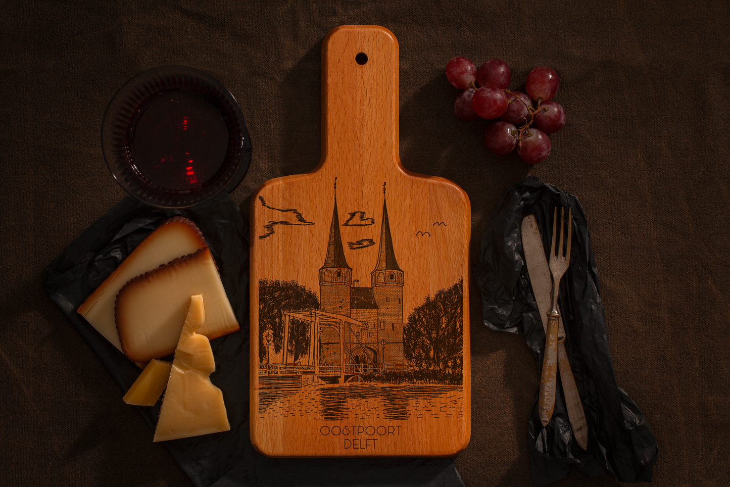 Delft, Oostpoort, cheese board, main front