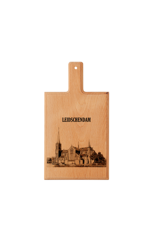 Leidschendam Petrus en Pauluskerk Cheese Board - Beech Wood