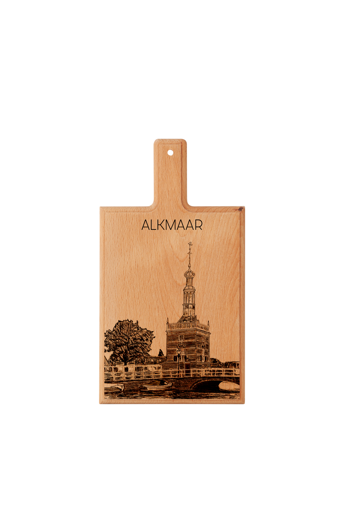 Alkmaar Accijnstoren Cheese Board - Beech Wood