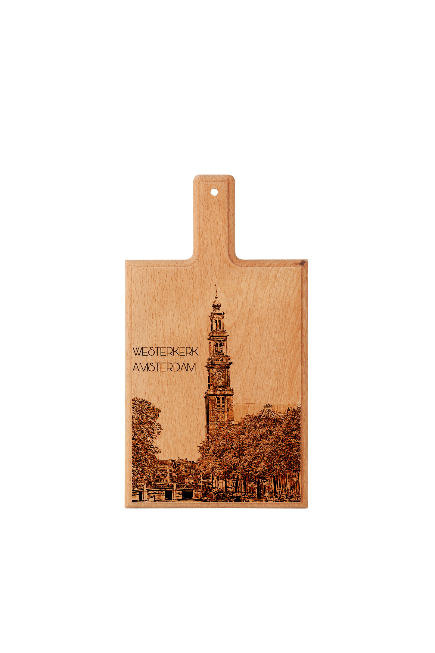 Amsterdam Westerkerk Cheese Board - Beech Wood