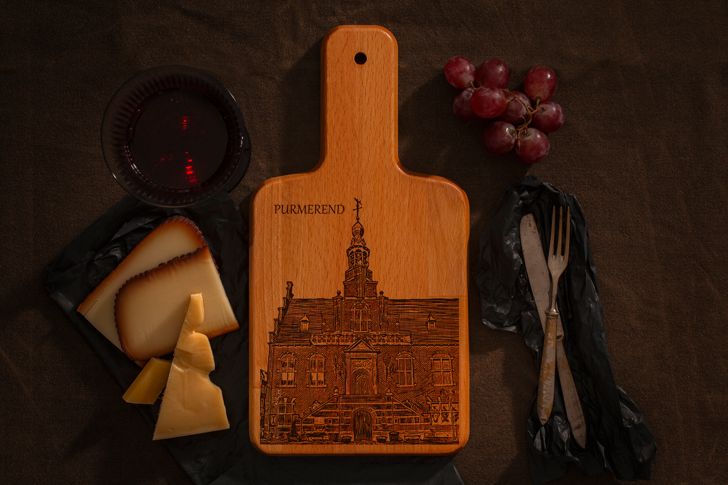 Purmerend, Stadhuis, cheese board, main front