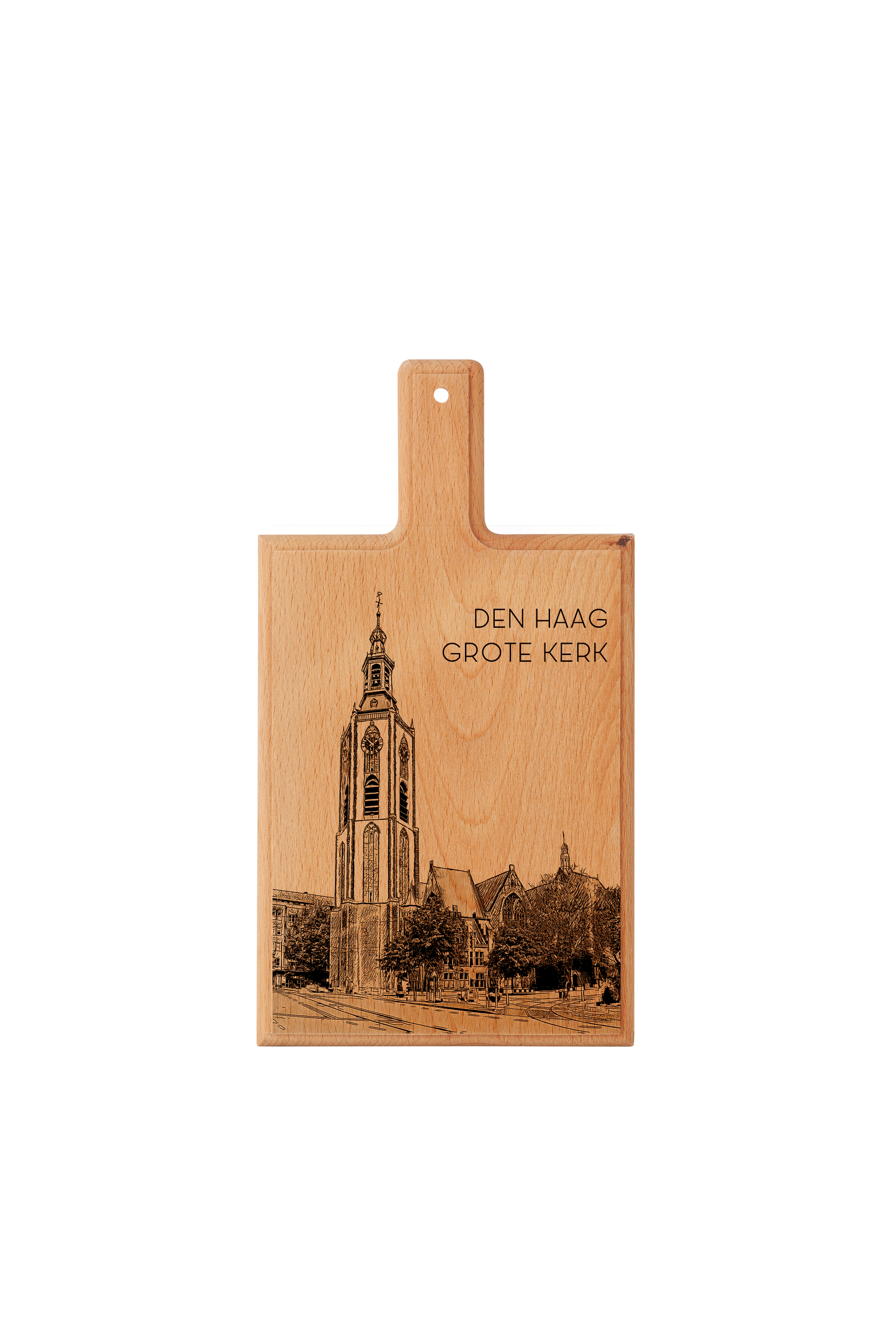 Den Haag Grote Kerk Cheese Board - Beech Wood