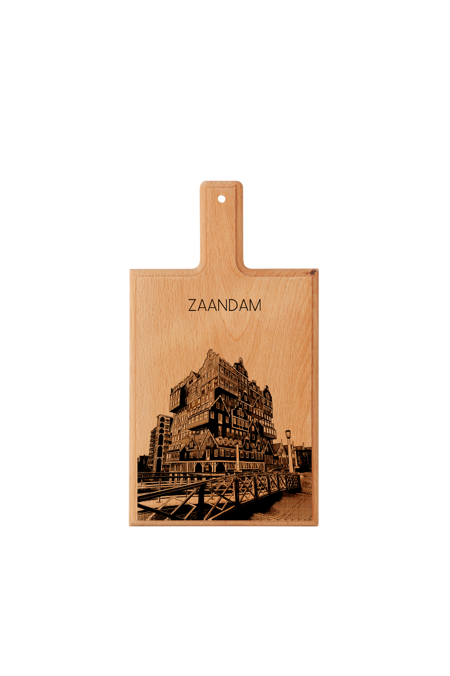 Zaandam – Handmade Beechwood Serving & Cheese Board (28 × 15 cm)